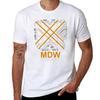 Mdw Chicago Midway Airport Layout Art Tshirt Big And Tall Casual Tshirt