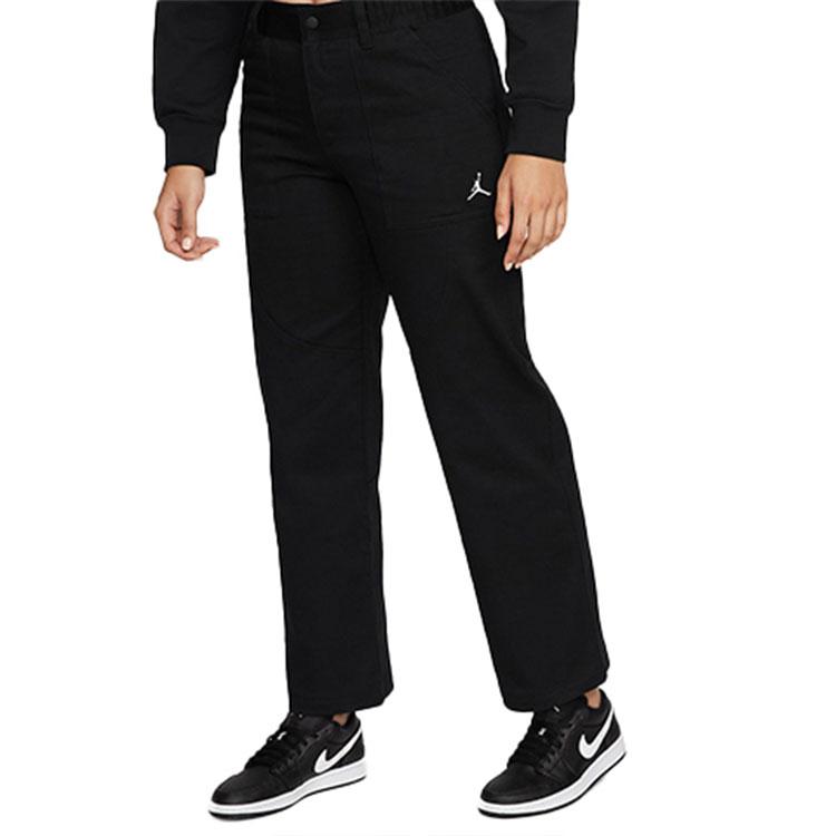 Women's Pants Jordan ESSENTIALS Sports Pants Women's Black Moderate Straight Fit Pants