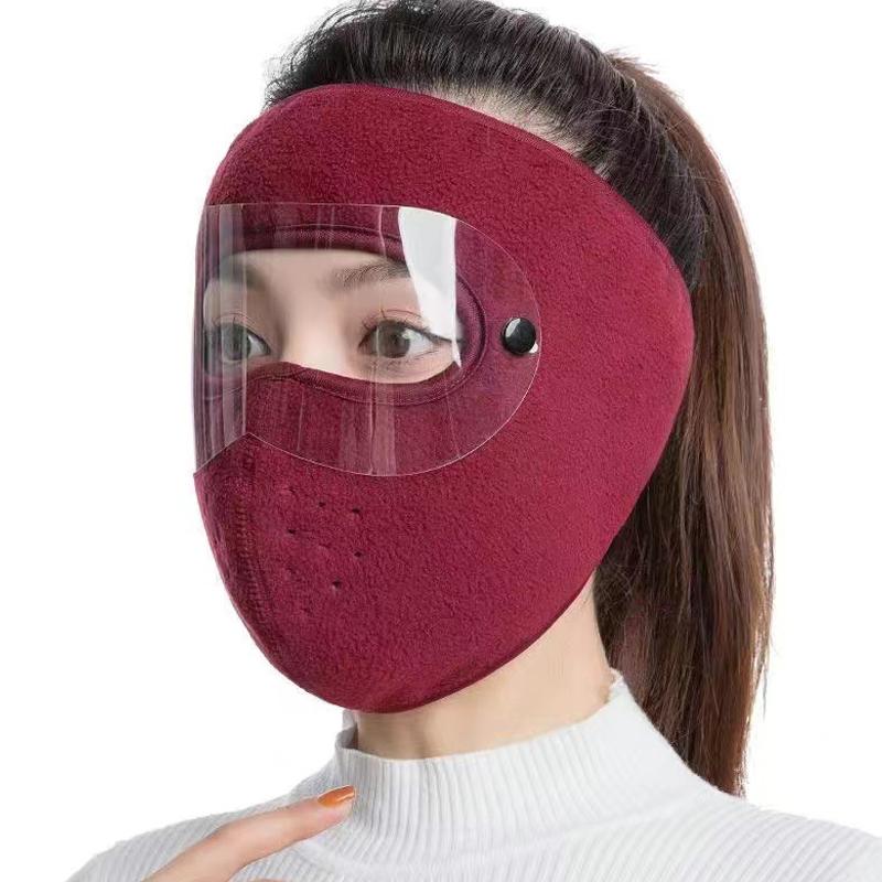 Зимняя теплая маска для женщин, толстая защита шеи, наушники, ветрозащитная, холодо- и морозостойкая для езды