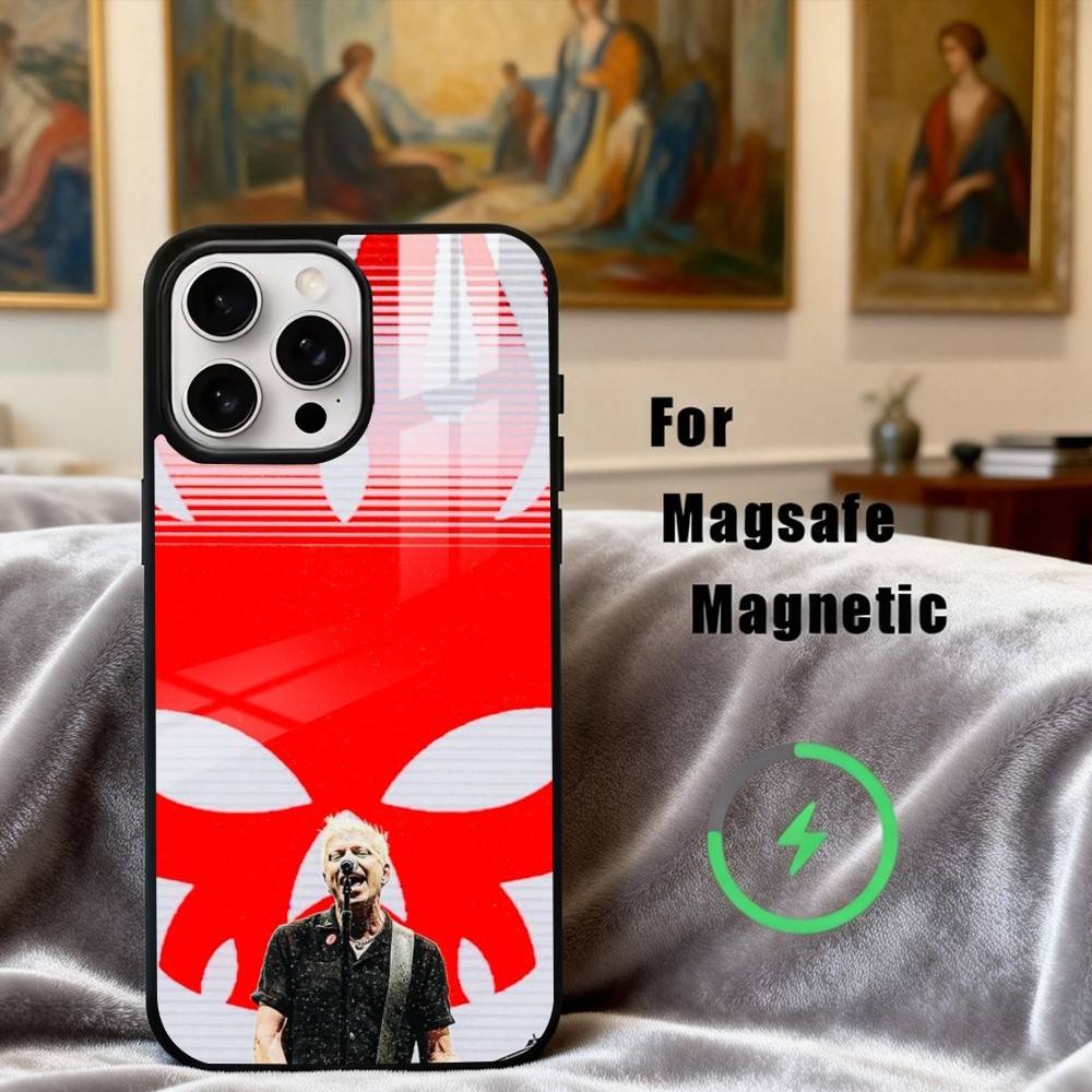 Punk T-The O-Offspring Band Phone Case For iPhone 17,16,15,14,13,12,Plus,Pro,Max for Magsafe Magnetic Wireless Charging