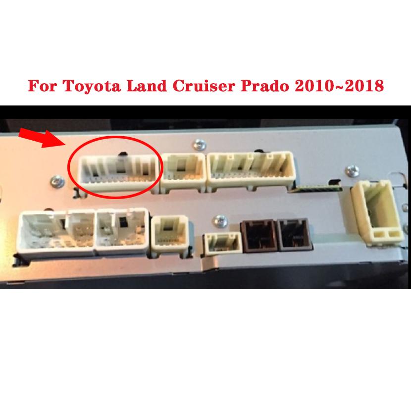 Автомобильная камера заднего вида для Toyota Land Cruiser Prado 2010~2018 оригинальный видео вход переключатель RCA адаптер разъем преобразователь провод кабель