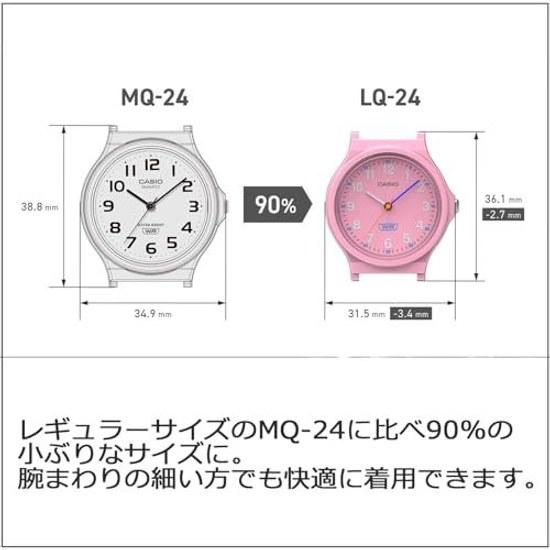 Casio wristwatch Collection domestic genuine product biomass plastic used LQ-24B-7BJF ladies white