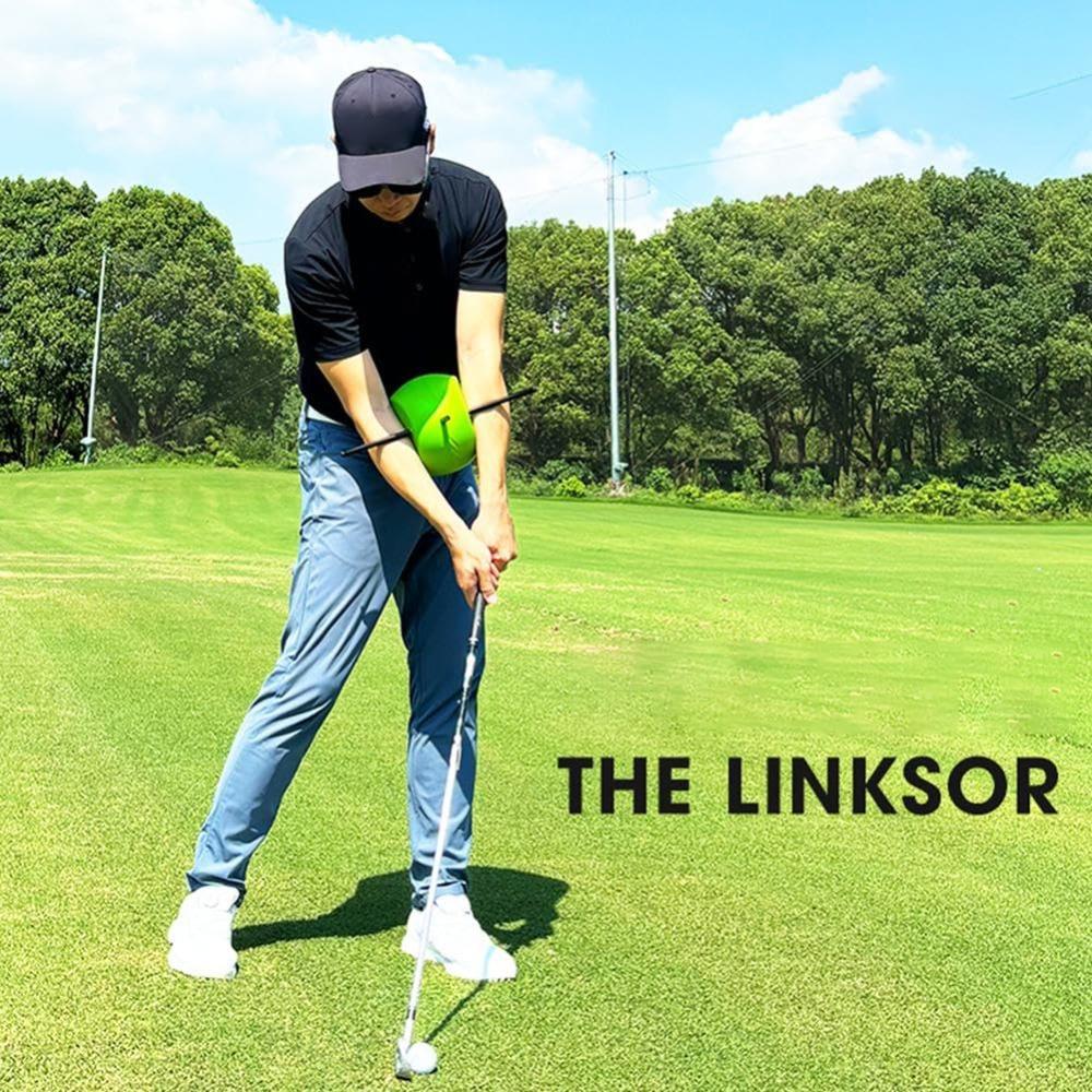 Training Aid Golf Swing Trainer Alignment Rod Head Connecting Ball New Chicken Wings Corrector