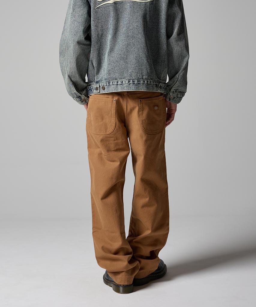 Dickies Двухколенные брюки из стираного утиного холста, цвет коричневая утка