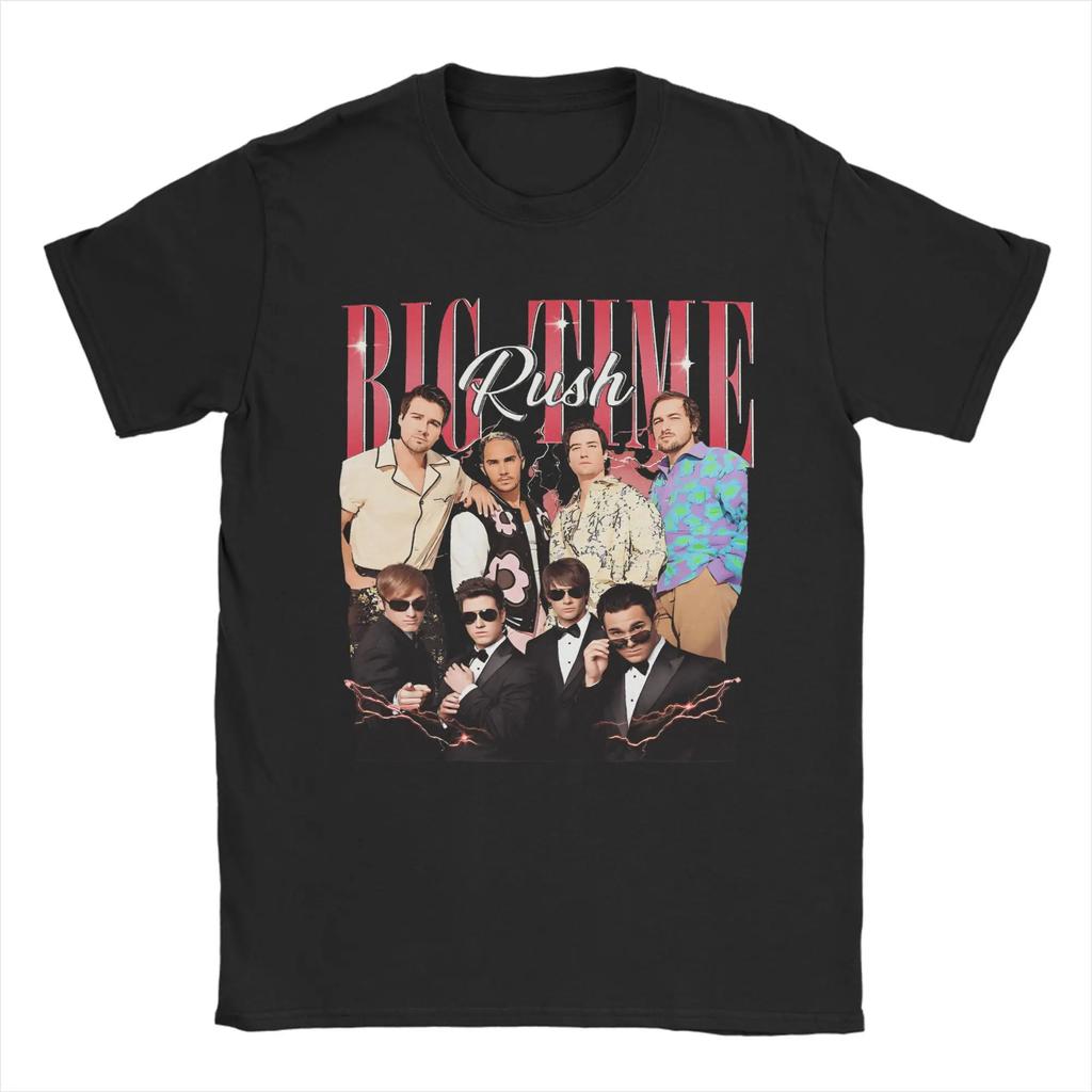 Big Time Rush Band T Shirt Summer Cotton TShirts for Unisex Women Fashion Printed Tshirt ShortSleeved Y2K Tees