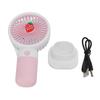 Handheld Fan Cartoon Strawberry Look USB Charging Portable Rechargeable Fan Portable with Lanyard Fo