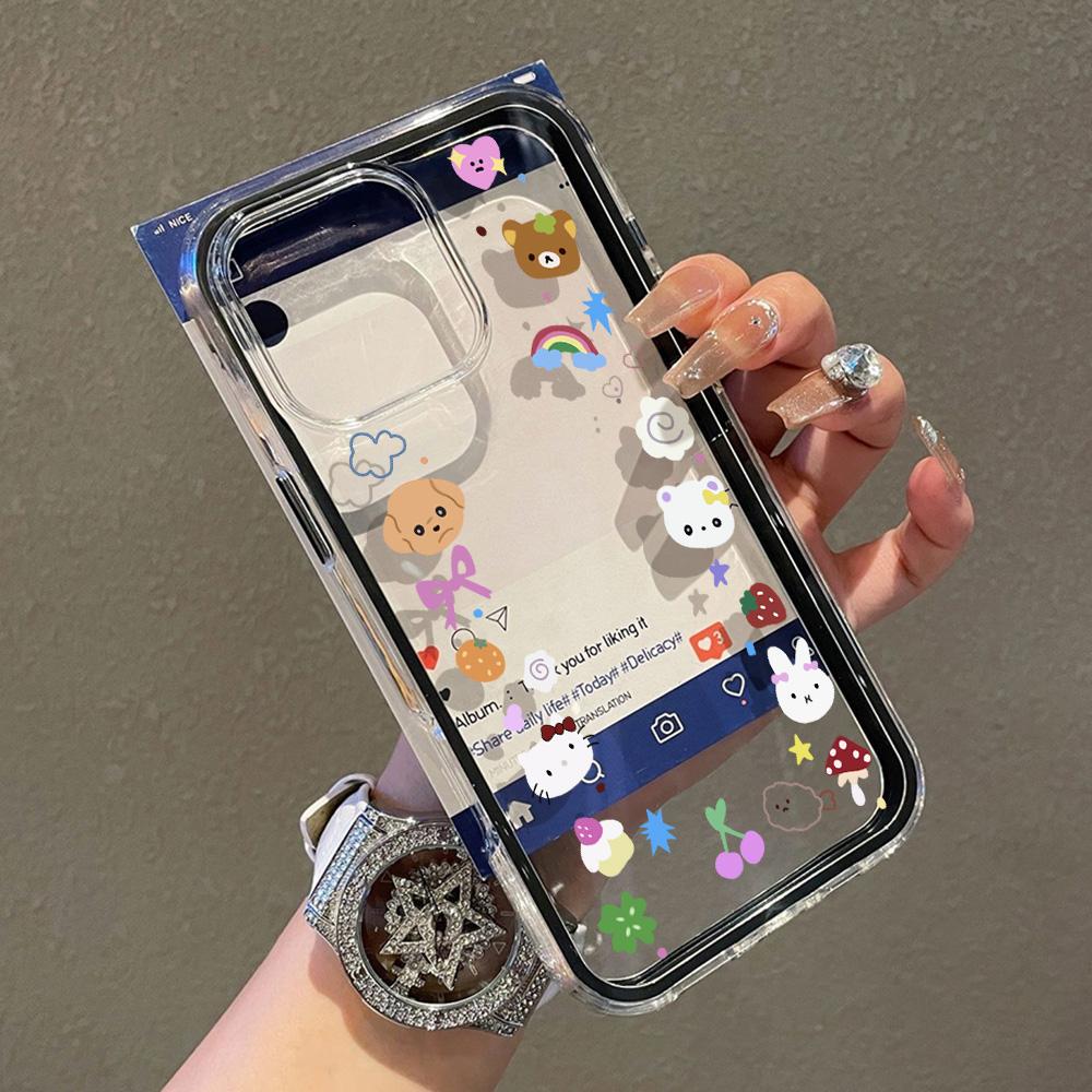 Расписной чехол для телефона для iPhone 17 11 12 13 14 15 16 iPhone 17 12 13 14 15 16 Pro 17 12 13 14 15 16 Pro Max Высококачественный расписной милый чехол для телефона с животными