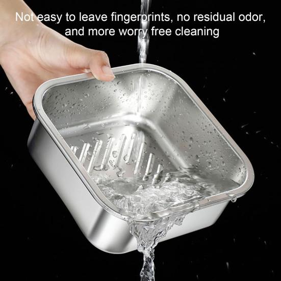 Нержавеющая сталь Crisper Box 1200 мл-3000 мл квадратный герметичный непроливающийся ланч-бокс ящик для хранения в холодильнике