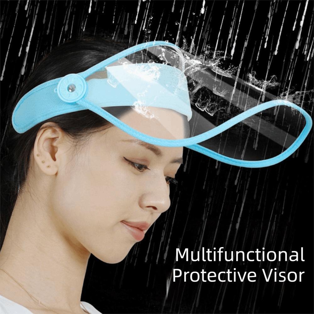 Breathable Clear Face Cover Transparent Face Protection Splash Guard Walking