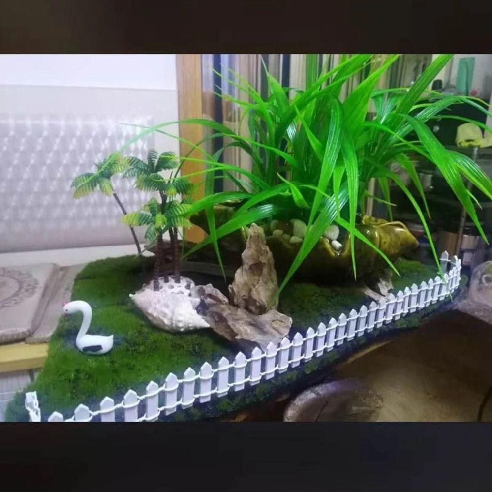 90x5cm Mini Fairy Garden Fence Natural Wood DIY Wooden Fence  Dollhouse Decoration