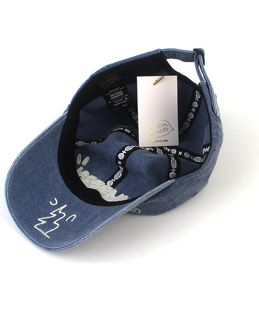 Кепка-бейсболка Yunibeosyeolkemiseuteuli Kitch Pigment Washing Denim