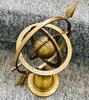 Brass Armillary 10'' Sphere With Arrow Nautical Maritime Engraved Globe Rashi
