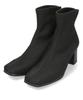 Oriental Traffic Короткие квадратные 41407 ЧЕРНЫЕ Ботинки, Ботинки, Женские, Вязаные, Носок, Каблук 5,8 см, Базовые, Простые, Мягкие,