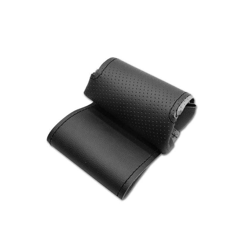 Ручная оплетка из перфорированной кожи, автомобильный Стайлинг, внутренняя отделка рулевого колеса, черная отделка для Honda Civic 8th 2006 2007 2008