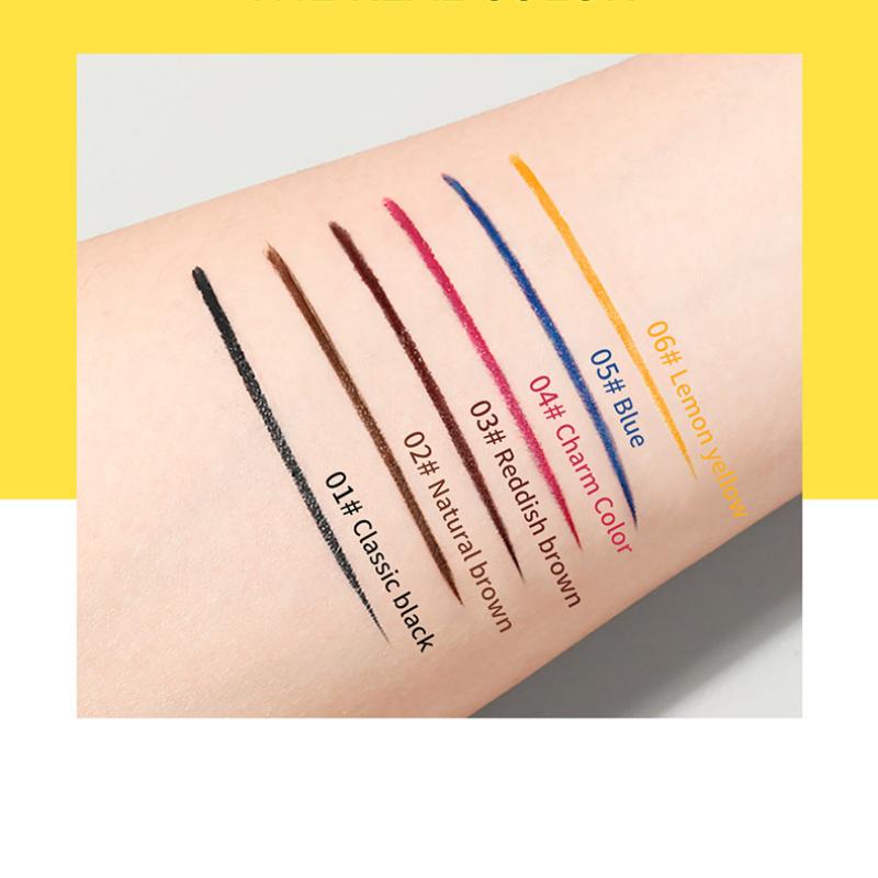 Многоцветная подводка для глаз, не размазывающаяся подводка для глаз, долговечный водонепроницаемый быстросохнущий карандаш для глаз