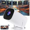 Mini Projector 4K Native 720 Supported Portable Movie Projector Adjustable Angle Smart Video Beamer with BT 5.0 WiFi6 EU Plug