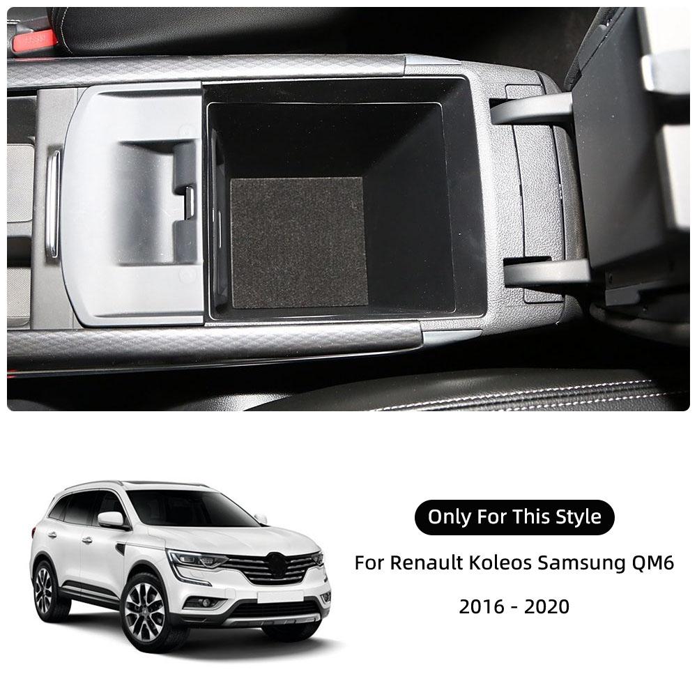 ABS Бокс для хранения в подлокотнике для Renault Koleos Samsung QM6 2016 2017 2018 2019 2020 Органайзер-лоток для центральной консоли Аксессуары для интерьера
