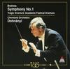 CD CLEVELAND ORCHESTRA, BRAHMS; DOHNÁN - Brahms: Symphony No. 1  WPCS21013 Japan ObiClassical Used