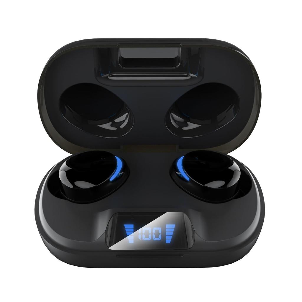 Беспроводное подключение по Bluetooth, звук высокого разрешения, 3D, до 36 часов работы, светодиодный дисплей, удобное сенсорное управление громкостью, идеально для наушников, 5.4,