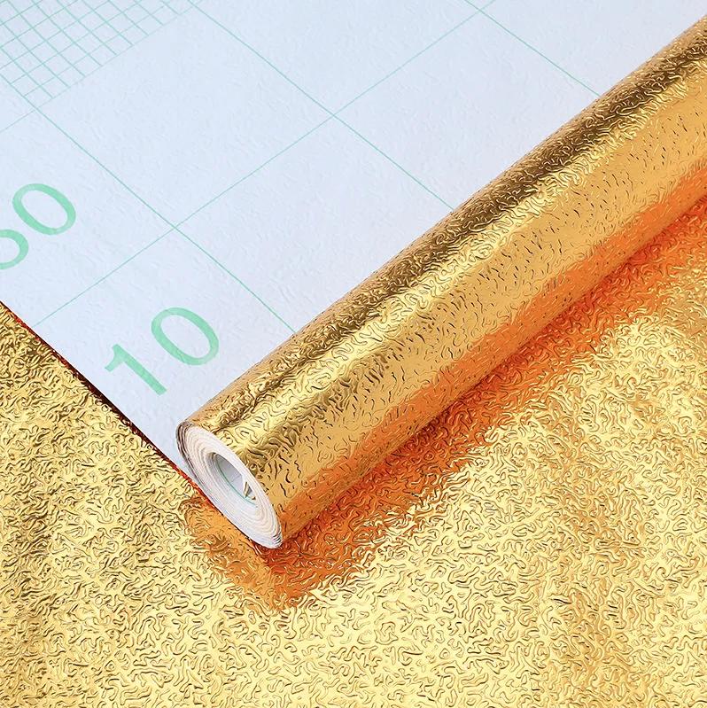 Самоклеящиеся наклейки из алюминиевой фольги для кухни, водостойкие, масляные, водонепроницаемые, наклейки для плиты, обои для кухонного фартука Pegatinas De Pared