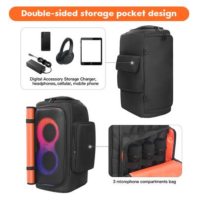 Чехол для портативной колонки JBL Partybox 110/JBL Partybox Club 120 с застежкой-молнией и мягкой подкладкой, износостойкий.