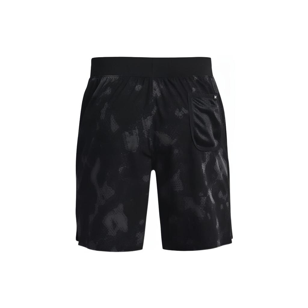 Under Armour Прямые спортивные шорты с логотипом Project Rock Johnson, мужские брюки, черные 1377438-001