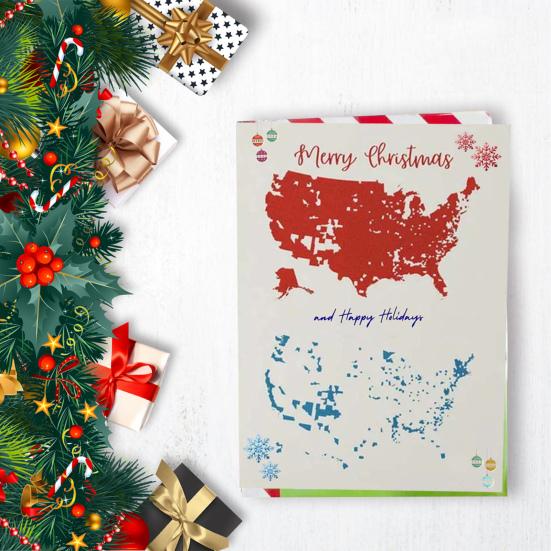 1/10/20/30 шт. Счастливого Рождества Америка Открытки Патриотические праздничные поздравительные открытки Президентские выборы Рождественские открытки для рождественской новогодней вечеринки