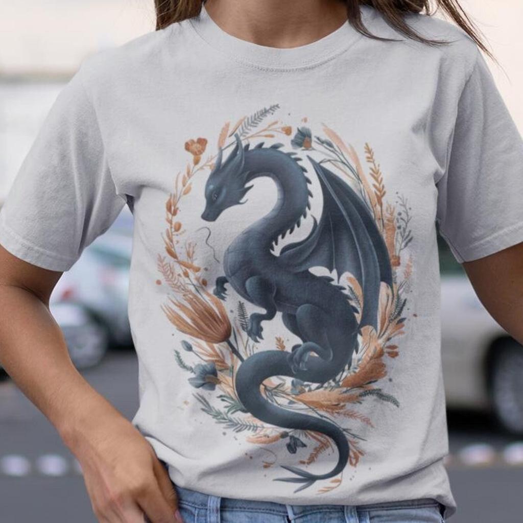 Fantasy Dragon Comfort Colors Tee, Book Lover Shirt and kids tshirt