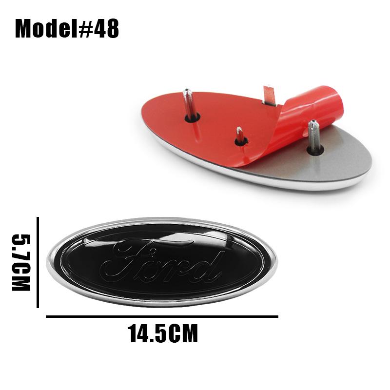 DRZG2 22.3cm 14.5cm Car Styling Logo Front Grille Emblem Rear Trunk Badge Accessories For Ford Mondeo MK2 MK4 F150 F250 F250 GT GT500