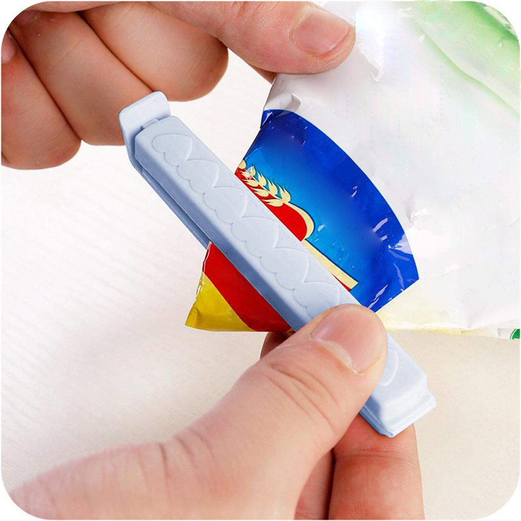 Упаковка из 5 штук, зажимы для закусок, запечатывающие защелки, полипропиленовый пластик, влагостойкий уплотнитель, зажимы для десертных пакетов для хлопьев и орехов, аксессуары