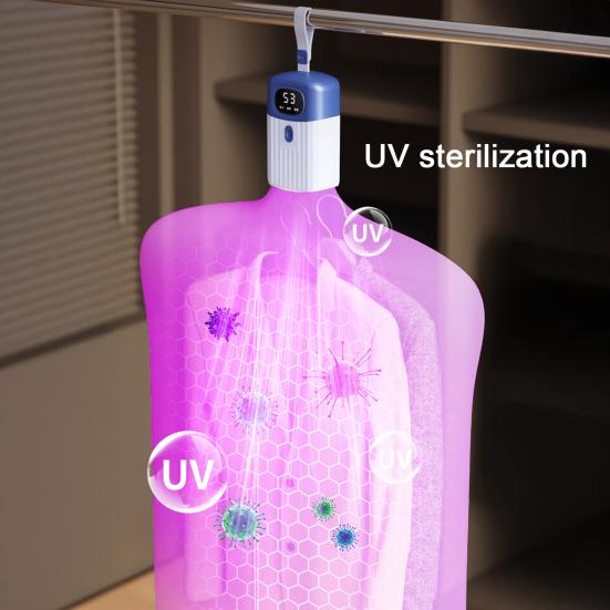 Портативная сушилка для одежды Бесшумная Энергосберегающая Быстрая сушка Складная стиральная машина с умным таймером Регулируемая температура Сушилка для белья