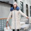 Женская двусторонняя хлопковая куртка, длинная, облегающая, большого размера, хлопковая одежда, модная, свободная, зимняя куртка