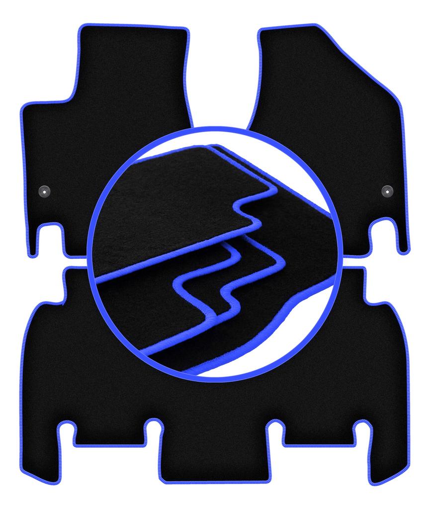 Автомобильные коврики CARLUX-BLUE для: Минивэн Chrysler Pacifica RU (2016-)