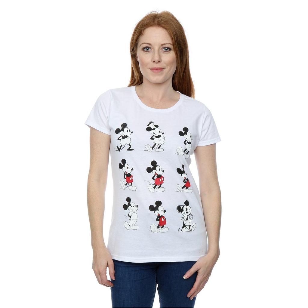 Disney Womens/Ladies Mickey Mouse Evolution Cotton T-Shirt