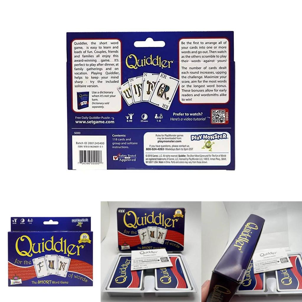 Увлекательная карточная игра Квиддлер для семьи и друзей с дизайном «Пять корон», идеально подходящая для стратегии и веселых посиделок