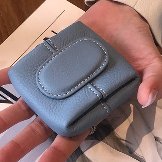 Мини кошелек для монет на кнопке, маленький кошелек, чехол для мелочи, женский кошелек для ключей, губной помады, наушников, органайзер для сумочки