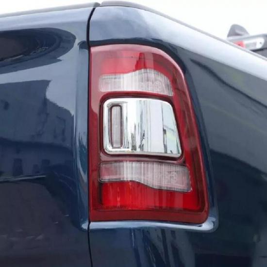 For 2019-2024 Dodge Ram 3500/2500/1500 Chrome Taillight Lamp Cover Trim Bezel 2P