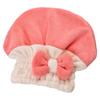 Hair Absorbent Hat Soft Thicken No Shedding Bowknot Dry Hair Breathable Double