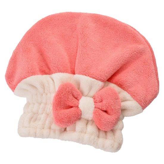 Hair Absorbent Hat Soft Thicken No Shedding Bowknot Dry Hair Breathable Double