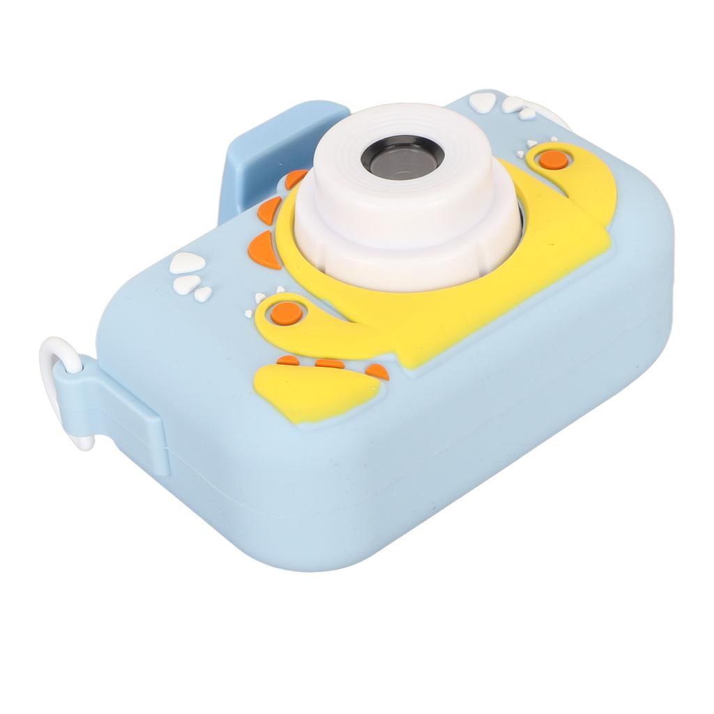 Детская цифровая камера Blue Little Monster 40MP 2-дюймовый IPS-экран для защиты глаз от солнца с двумя линзами HD