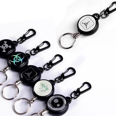 Анти-потерянный анти-кражи Суперсильный стальной провод Выдвижной брелок для ключей