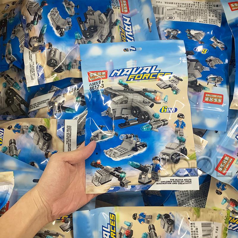 Building Blocks SWAT Educational Toys 6 IN 1 City Series Blocks Toys for Boys Gifts for Kids