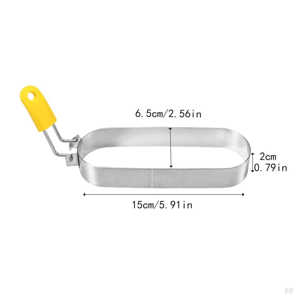 Яйцо для сковороды Кухонный гаджет Нержавеющая сталь Формирование оладьев Кемпинг Отель