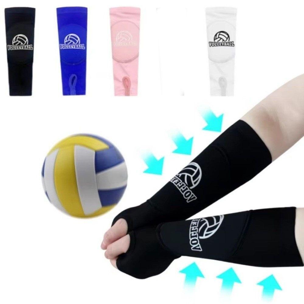 1Pair Breathable Volleyball Arm Sleeves Compression Forearm Sleeves Sports Arm Guard Training