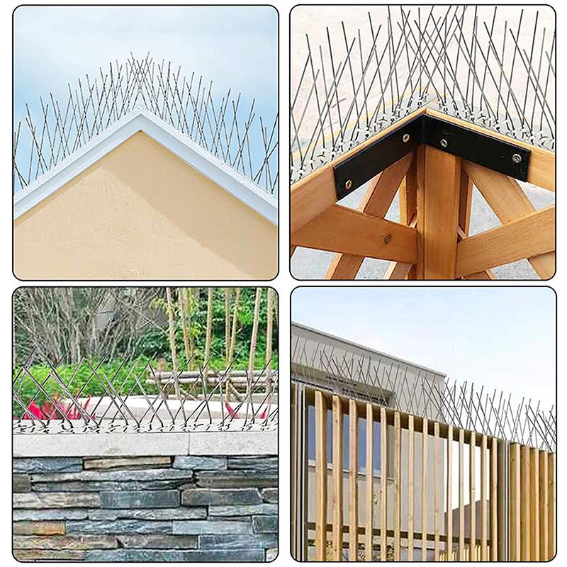 1 шт. шипы для голубей из нержавеющей стали и отпугиватель птиц 25 см 33 см балконный отпугиватель птиц набор колючих гвоздей борьба с вредителями