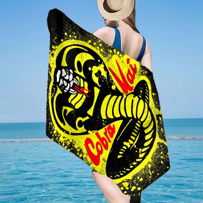 Cobra Movies Of The Fighters Beach Towel, Super Soft Microfiber, Gift for Her/Him, Birthday, for Pool, Beach, Travel, Home Decor Fan gifts