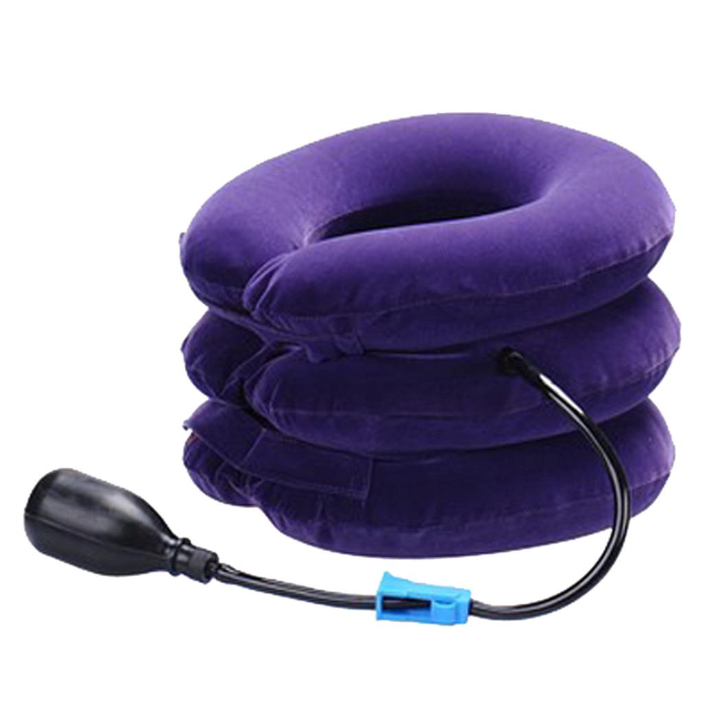 Устройство для вытягивания шеи. Надувной шейный воротник. Поддержка шеи. Мягкая шейная тяга.