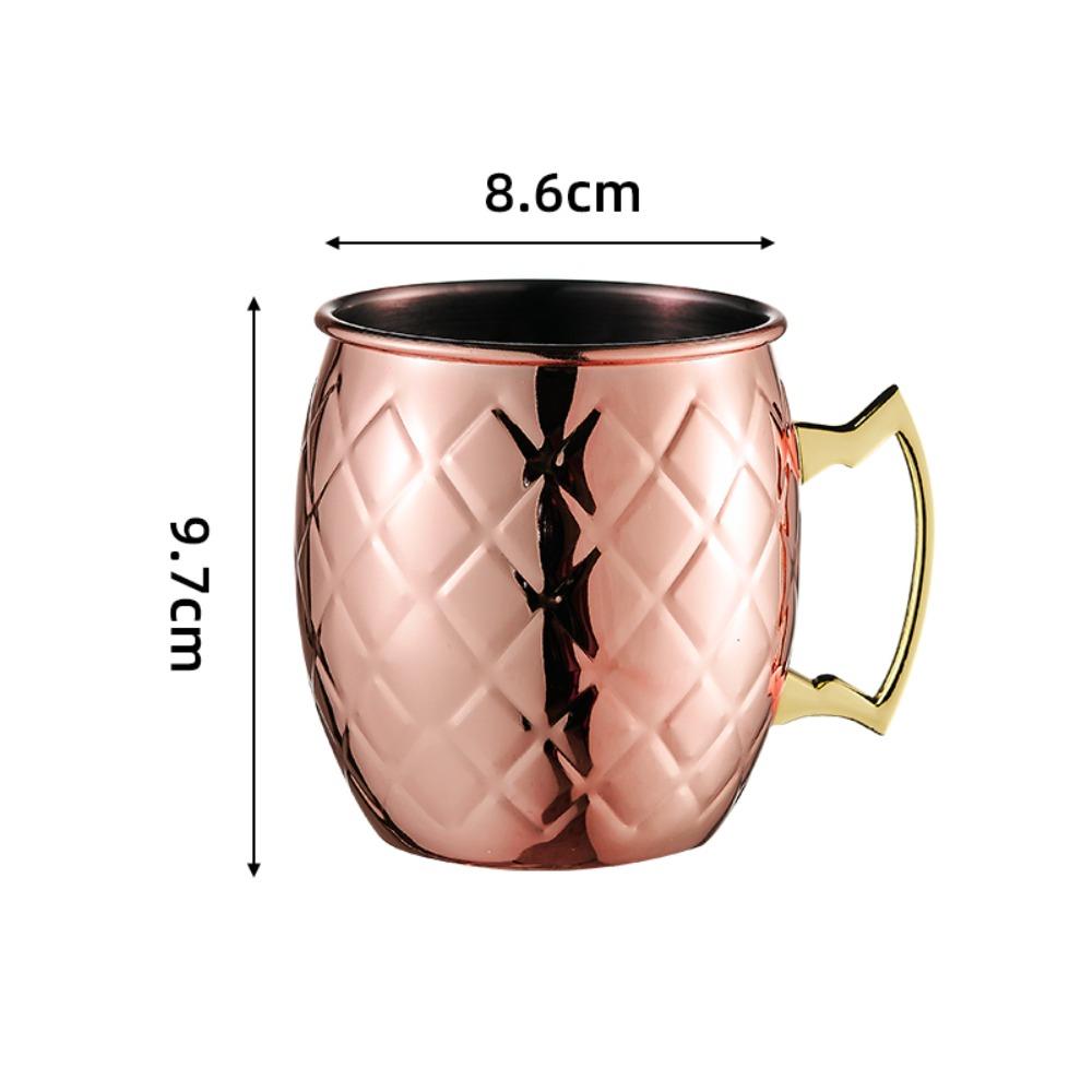 Durable Coppery Beer Mugs 550ml Coffee Cup New Copper Moscow Mule Mug Bar Drinkware