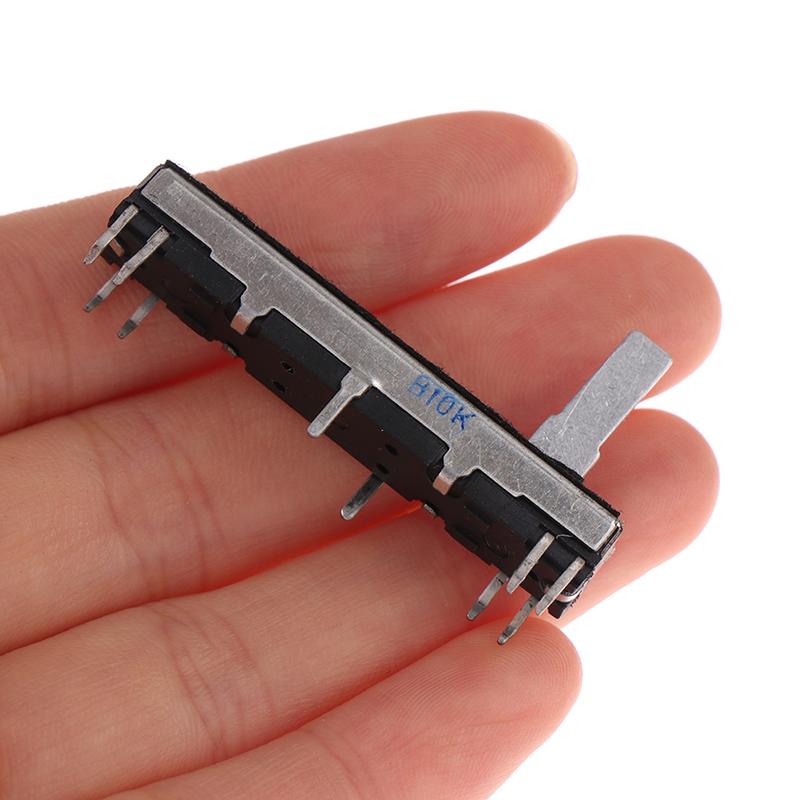 1 шт. 45 мм скользящий потенциометр стерео канал B10K ось скользящий ход 30 мм