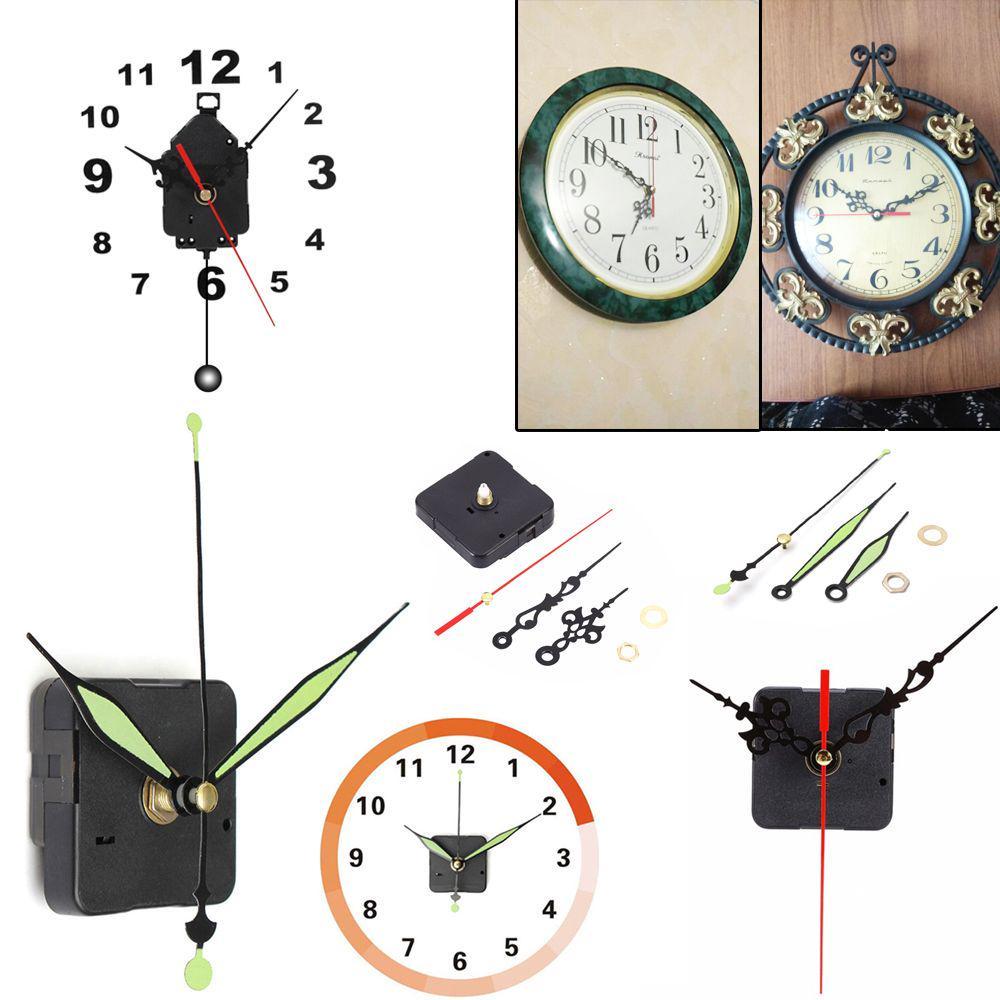 Classic Mute Accessories Pendulum Repair Replacement Parts + Hands Clock Movement Mechanism